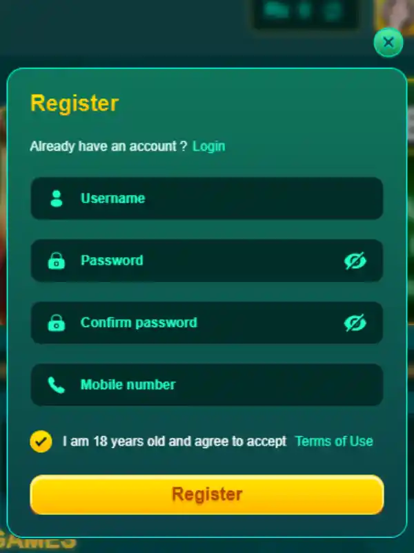 AR888 game Registration