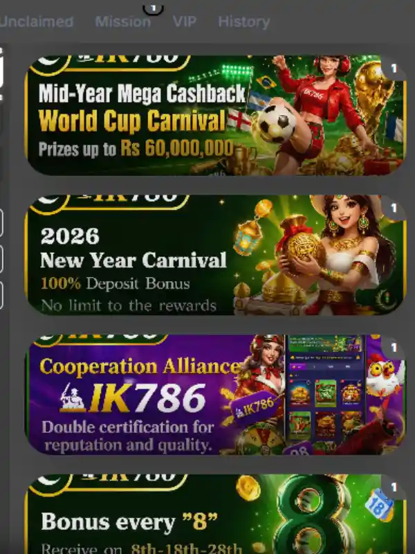 IK787 Game Download Review 2026 in Pakistan 3 IK787 game Bonuses