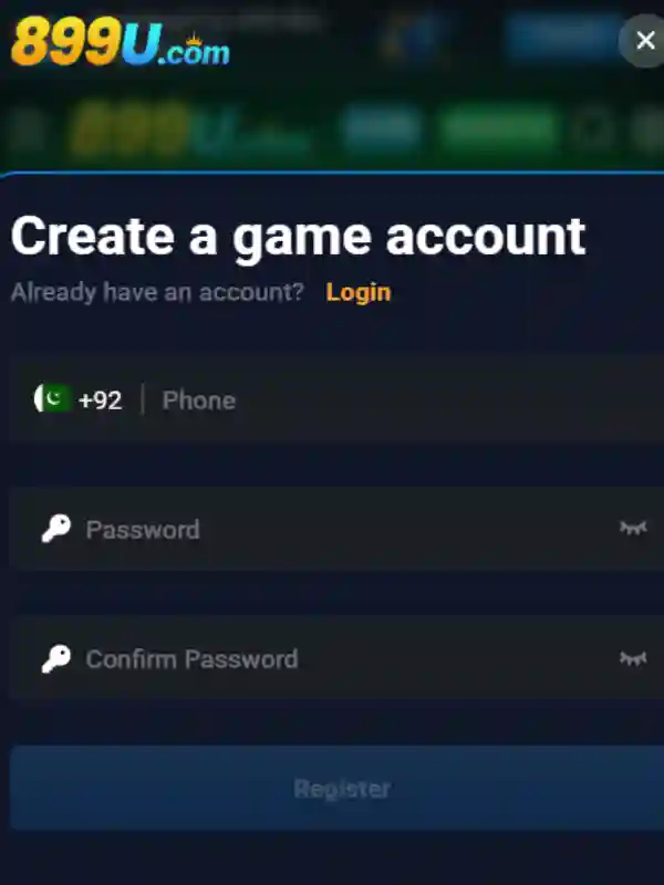 U89 game Registration